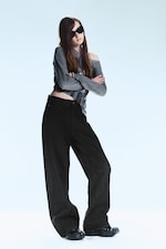 Extra Black Rinse - Looser Regular Waist Loose Straight Jeans - 2