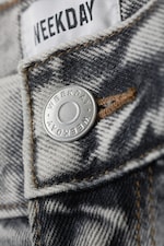 Monolith Grey - Galaxy Mid Rise Loose Denim Shorts - 1