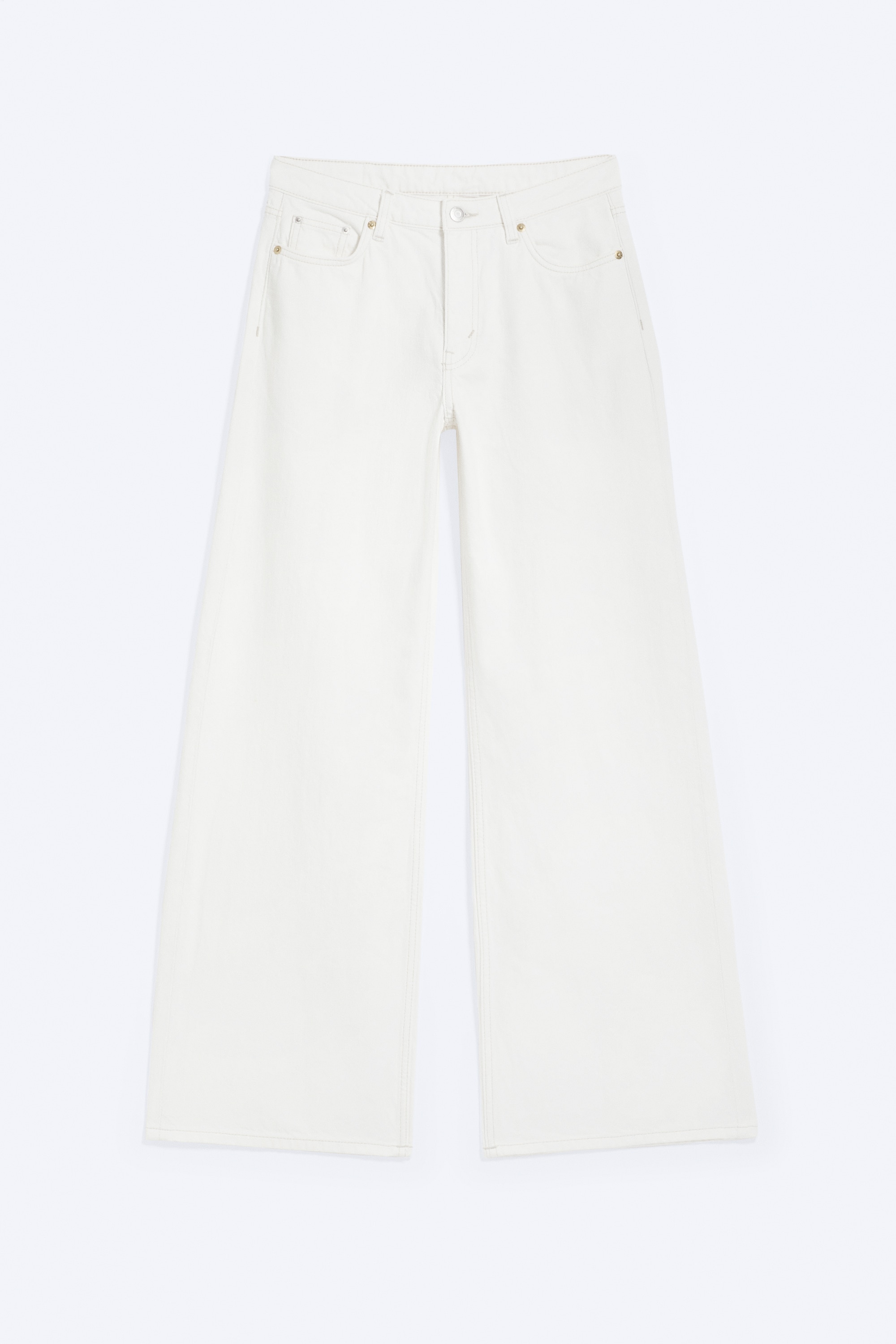 Paz Mid Waist Wide Jeans - Dirty White - White/Trot Blue - Hellblau/Pony Blue - Mittelblau/Blue Rinse - Dunkelblau/Tuned Black - Schwarz/Blue Horses - Mittelblau