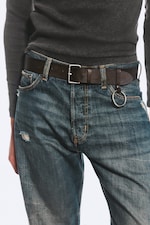 Marron - Ceinture à anneau - 0