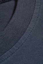 Dunkelblau - Oversized-T-Shirt mit langen Ärmeln - 4