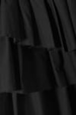 Black - Pleated Layered Mini Skirt - 4