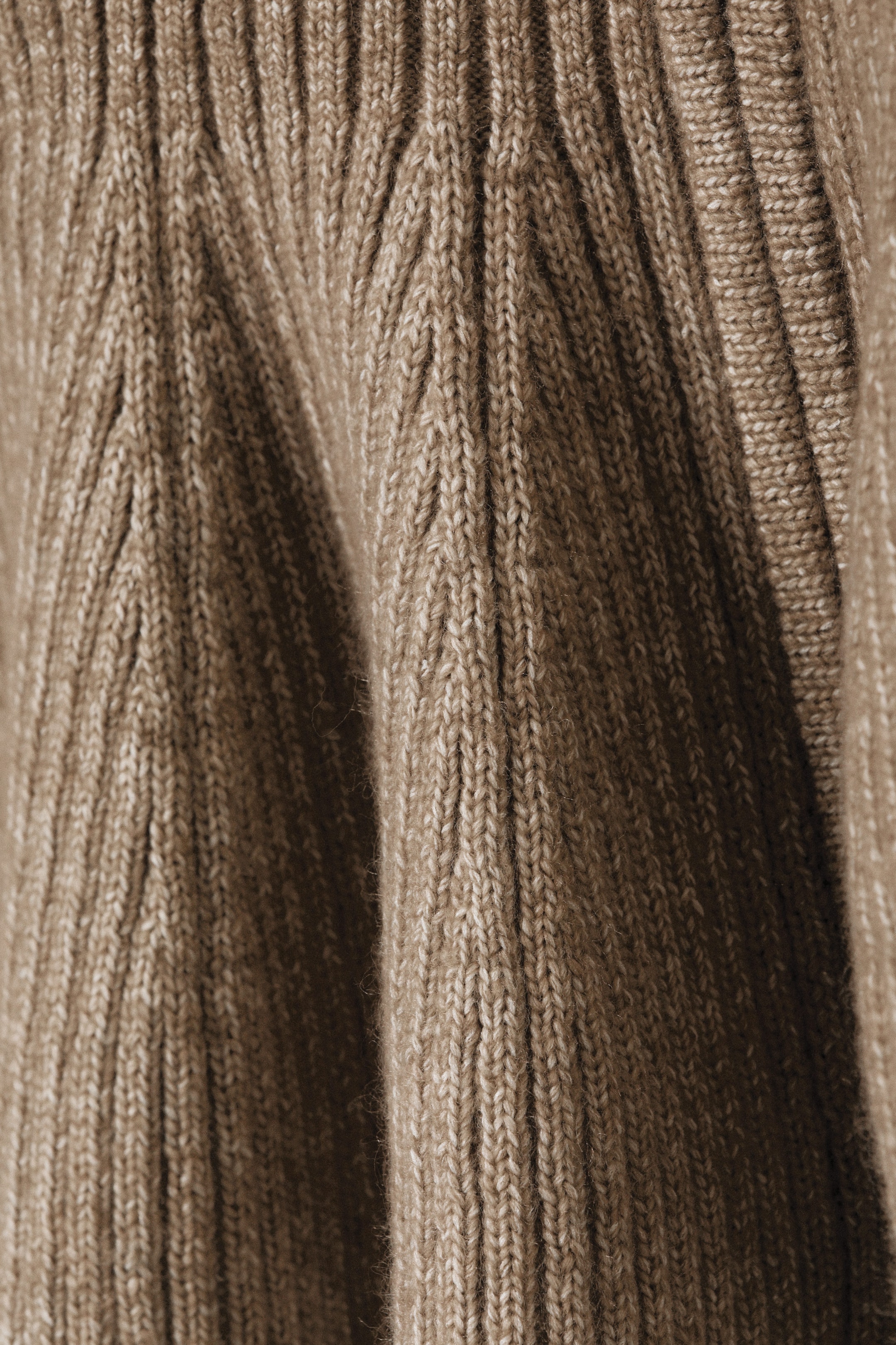 Dusty Mole - Rib Knit Peplum Zip Sweater - 4