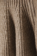 Dusty Mole - Rib Knit Peplum Zip Sweater - 4