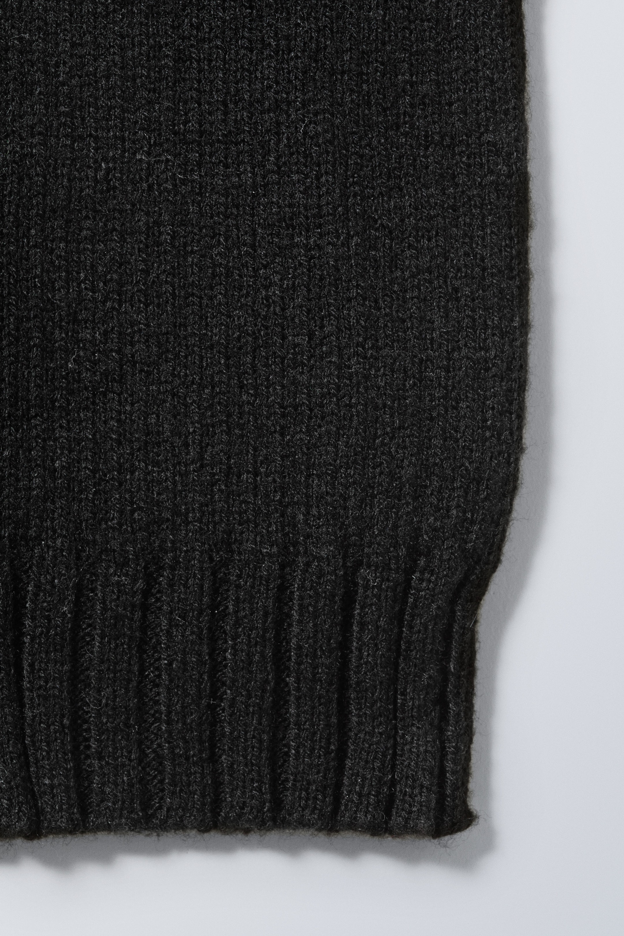 Black - Rib Knit Leg Warmers - 1