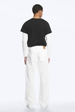 Dirty White - White - Meteor Low Rise Relaxed Straight Leg Jeans - 3