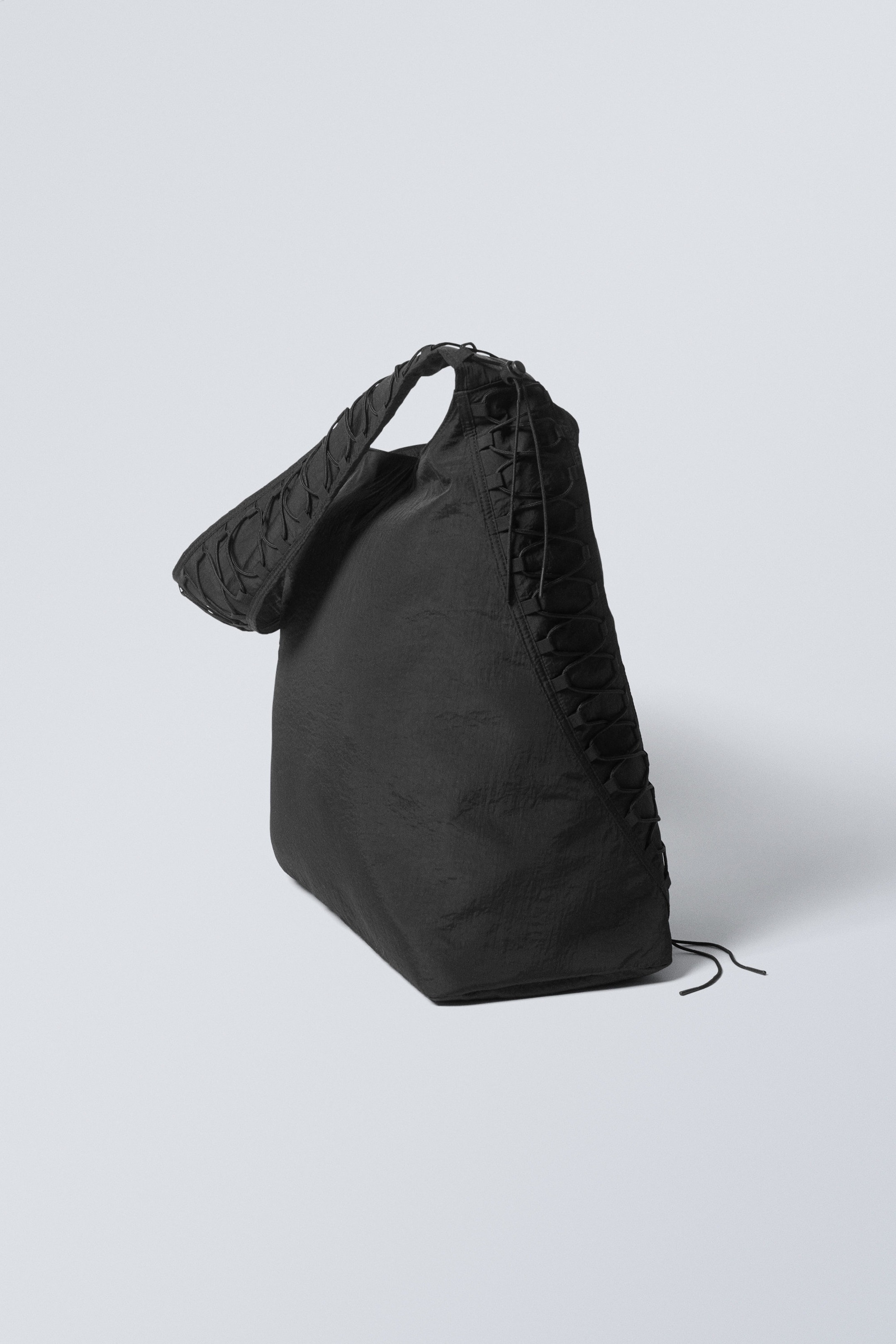 Black - Dawa Drawstring Shoulder Bag - 3