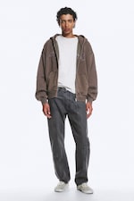 Dark Mole - Flow - Loose Graphic Zip Hoodie - 1
