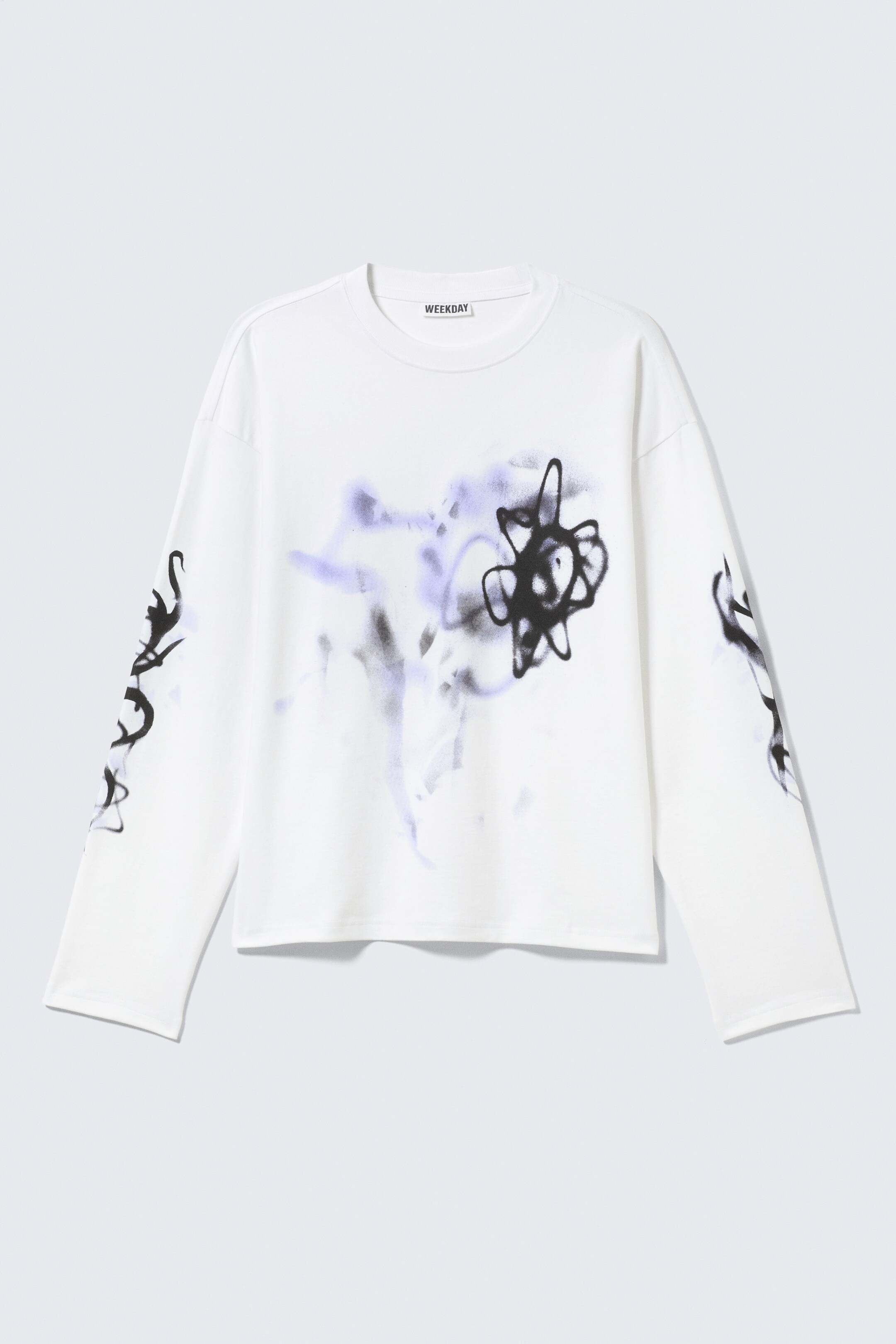 Visa större bild: Långärmad Grafisk T-shirt - White - Airways - HERR | H&M SE 1