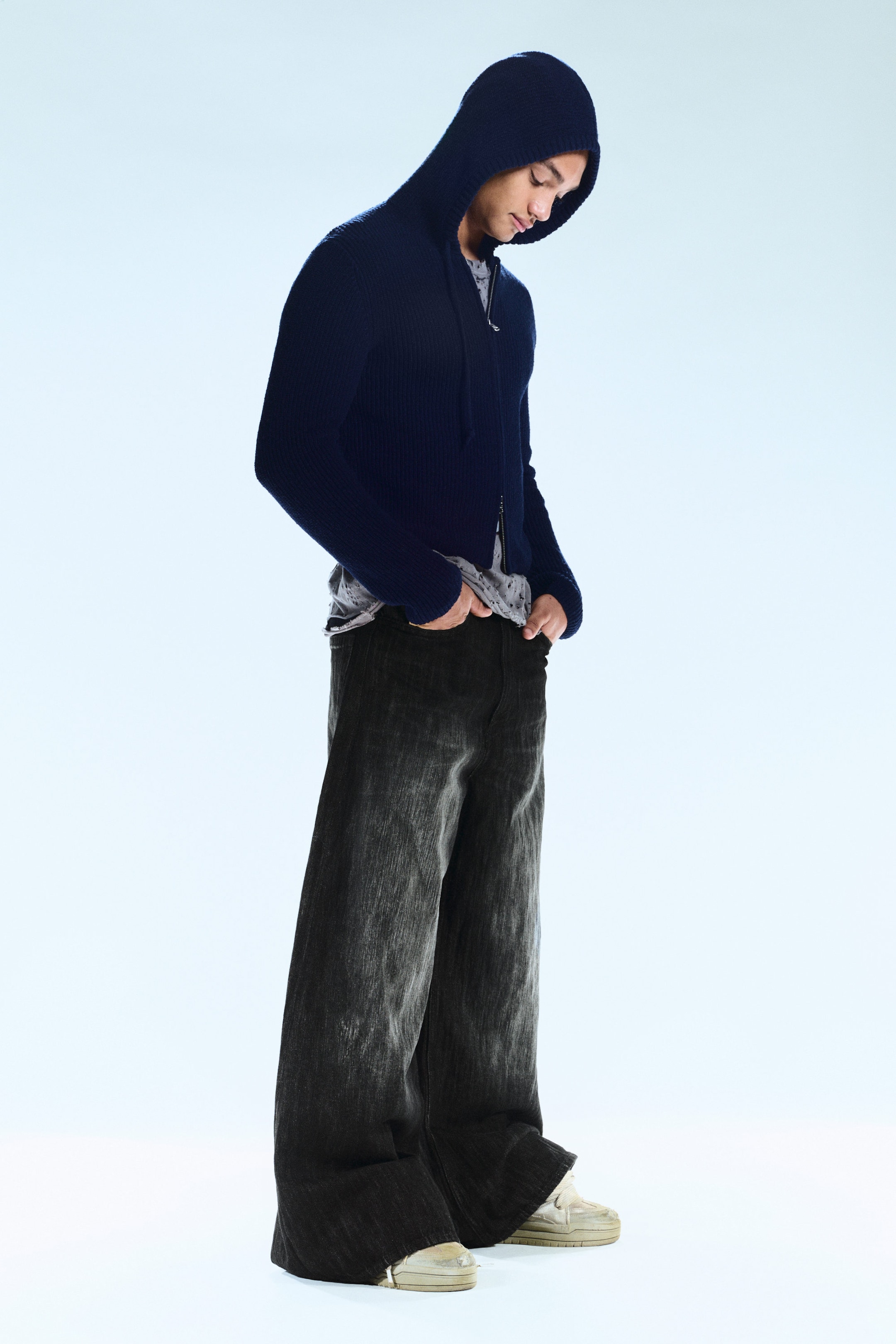 Black Web - Black - Rad Super Regular Waist Loose Wide Jeans - 2