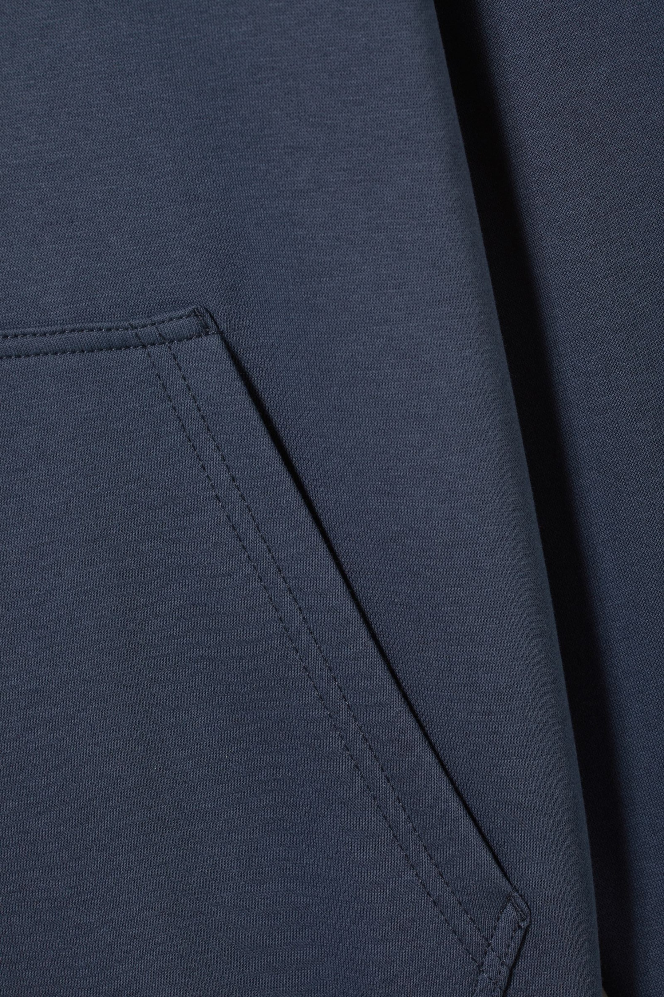 Blau - Klassischer, mittelschwerer Hoodie - 1