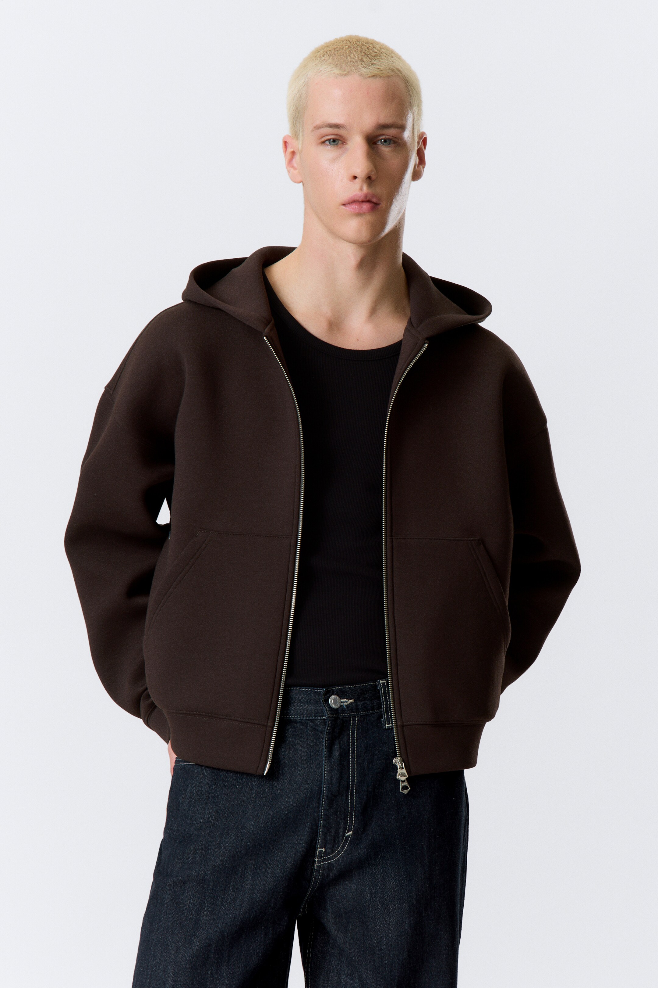 Zobrazit větší obrázek: Simon Scuba Zip Hoodie - Dark Brown - MUŽI | H&M CZ 2