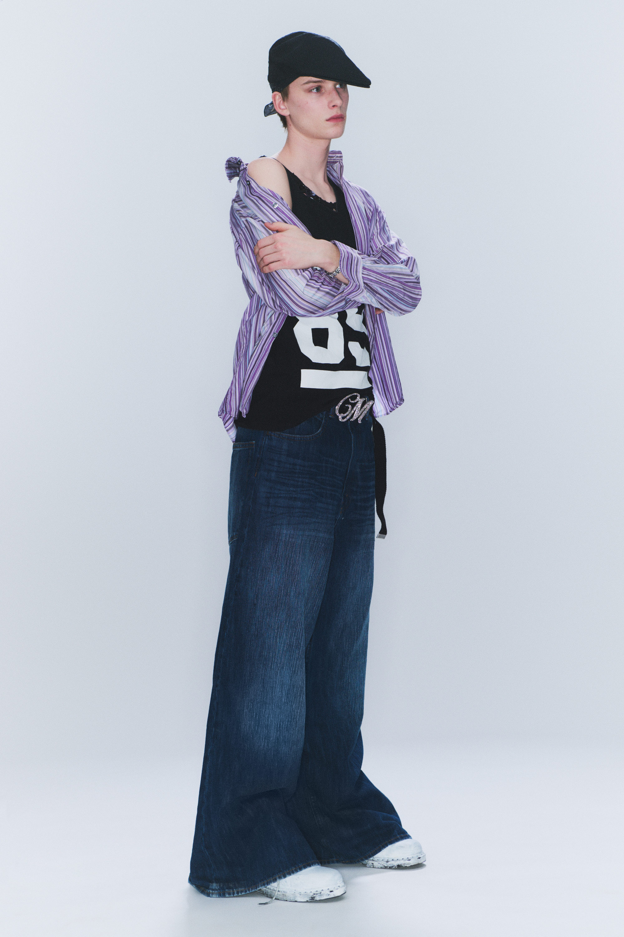 Blue Web - Mittelblau - Rad Super – Weite Jeans mit normaler Taille - 2