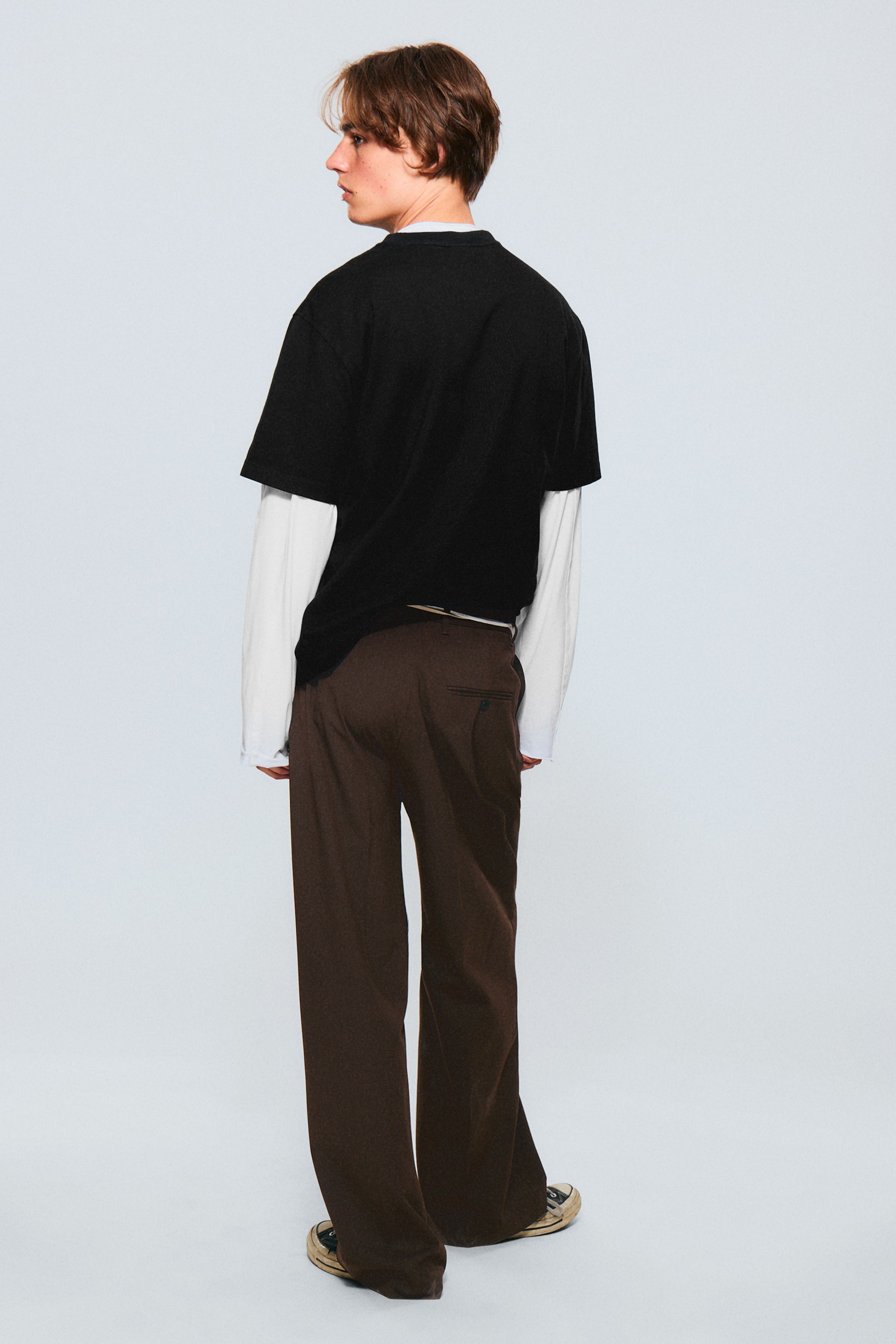 Nagyobb kép megtekintése: Uno Loose Suit Trousers - Sötétbarna - FÉRFI | H&M HU 3
