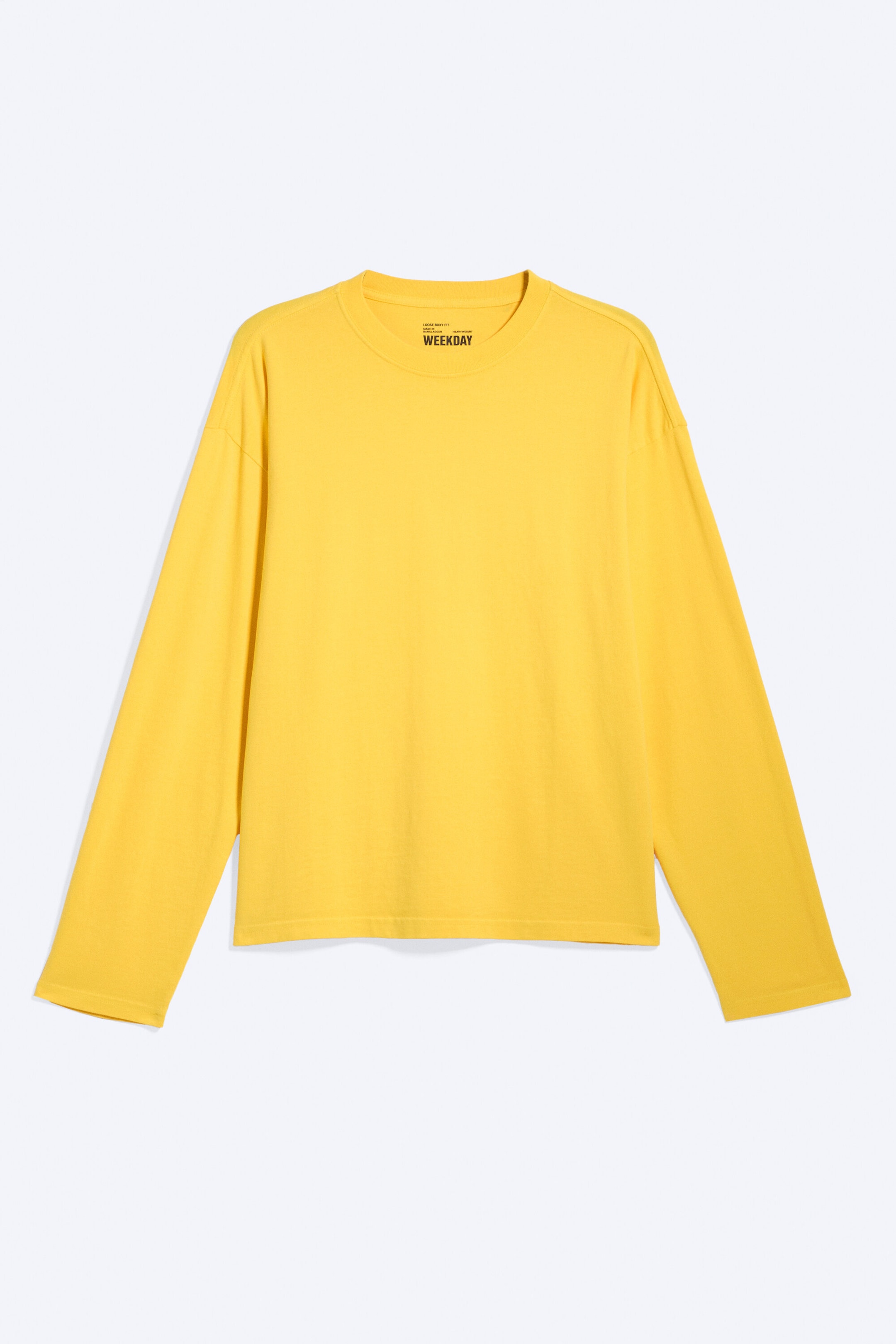 Gelb - Boxy Longsleeve mit lockerer Passform - 3