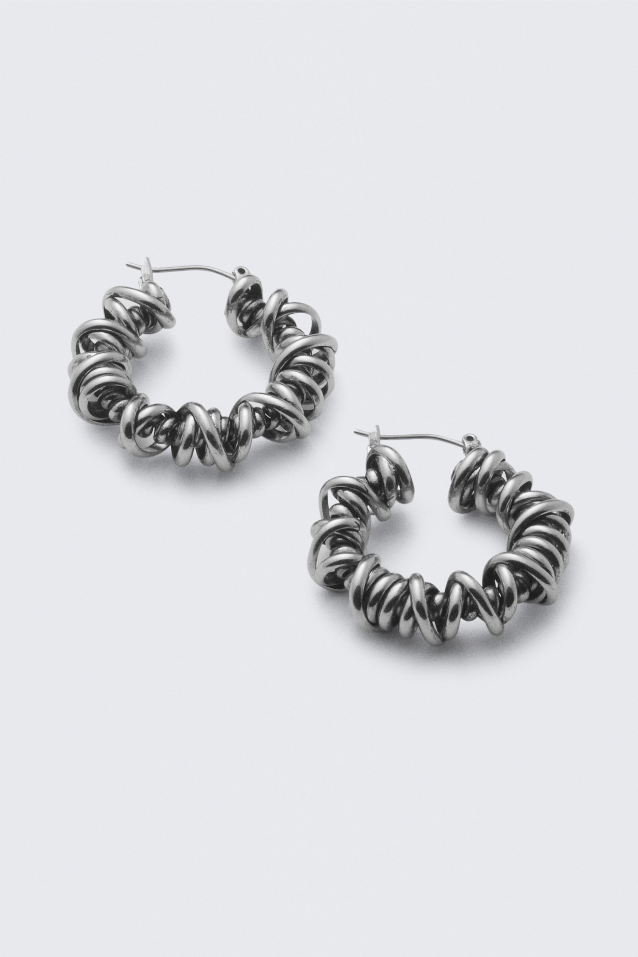 Silver - Wired Earrings - 2