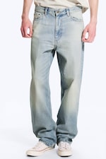 Port Blue - Light Blue - Galaxy Mid Rise Loose Straight Jeans - 3
