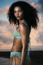 Light Green - Strappy Bikini Top - 4