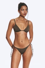 Dark Mole - Mid Rise Knot Bikini Bottoms - 1