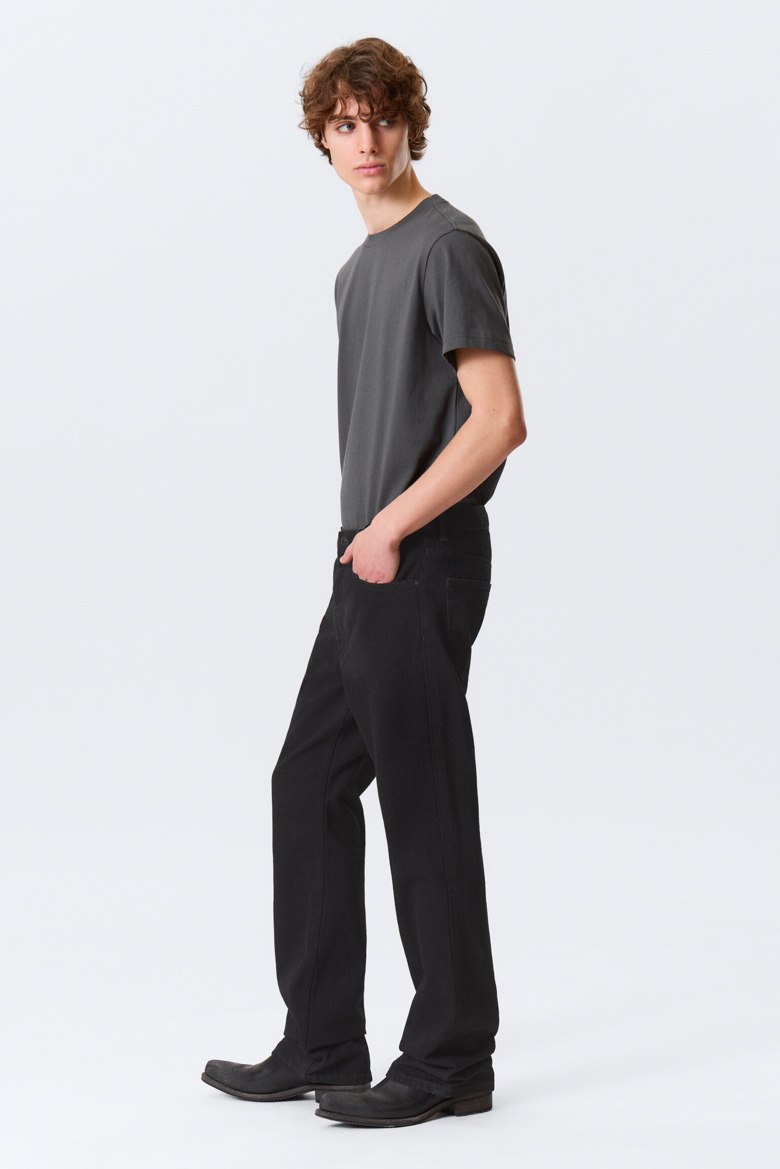 Mercury Relaxed Bootcut Leg Jeans - Black Rinse - Black/Deep Sea Blue - Dark Blue - 4