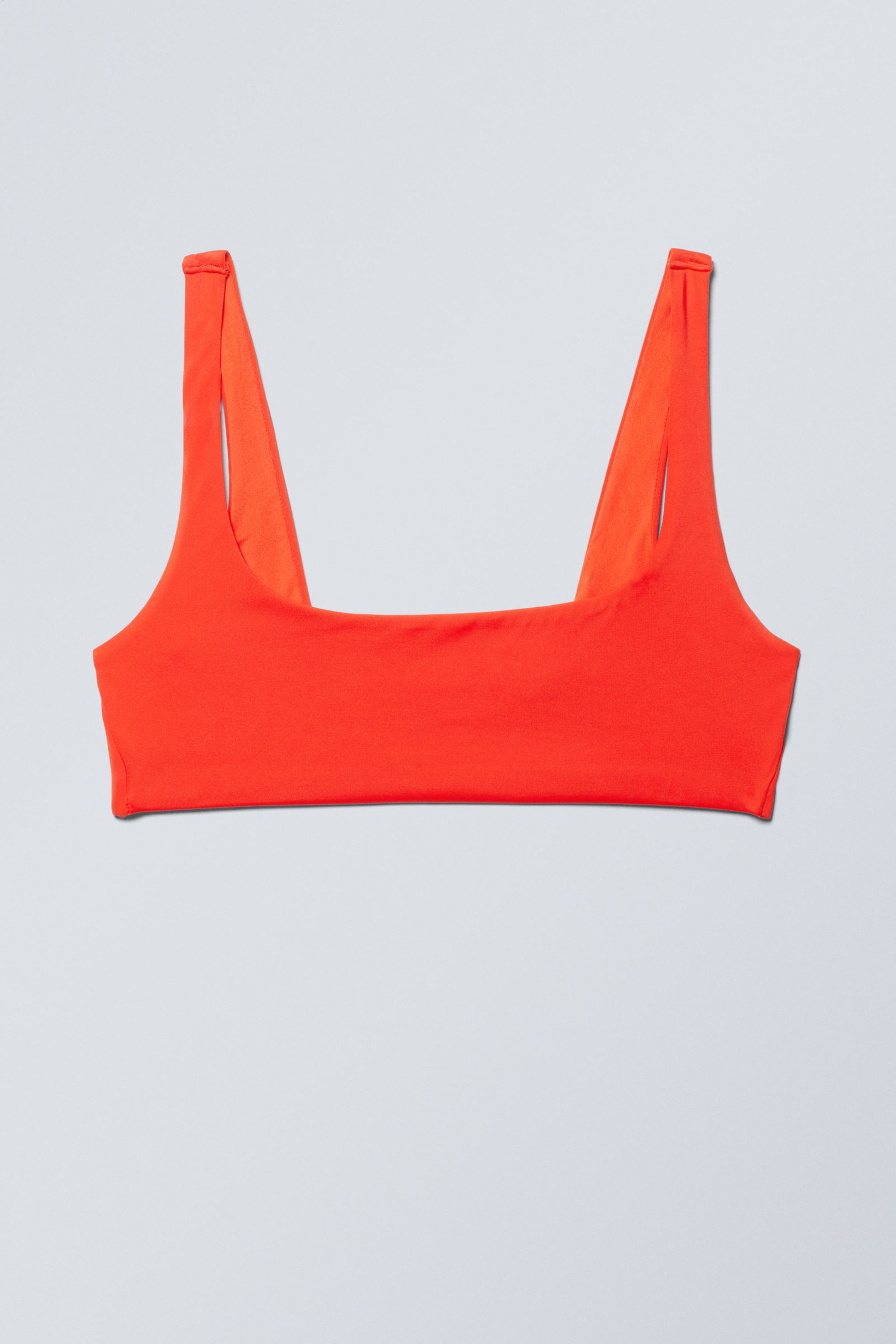 Bright Orange - Sporty Bikini Top - 3