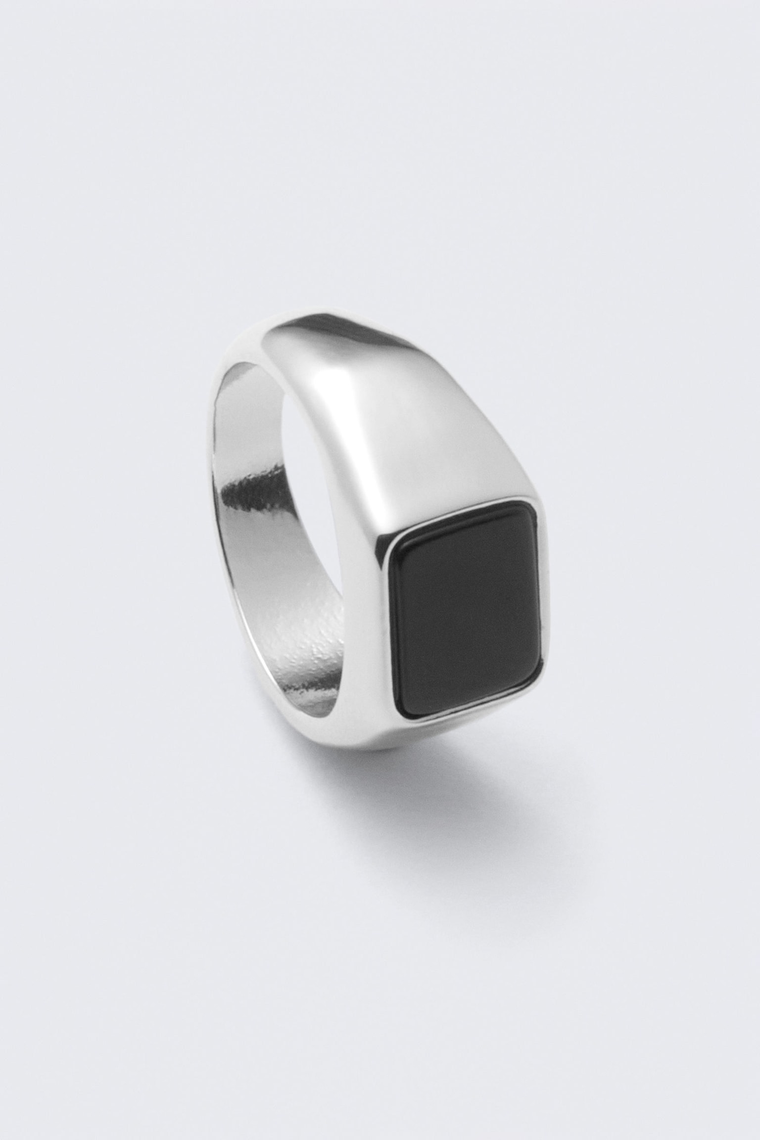 •THOMSONITE - EYE• serrated bezel silver ring (size 7.75)