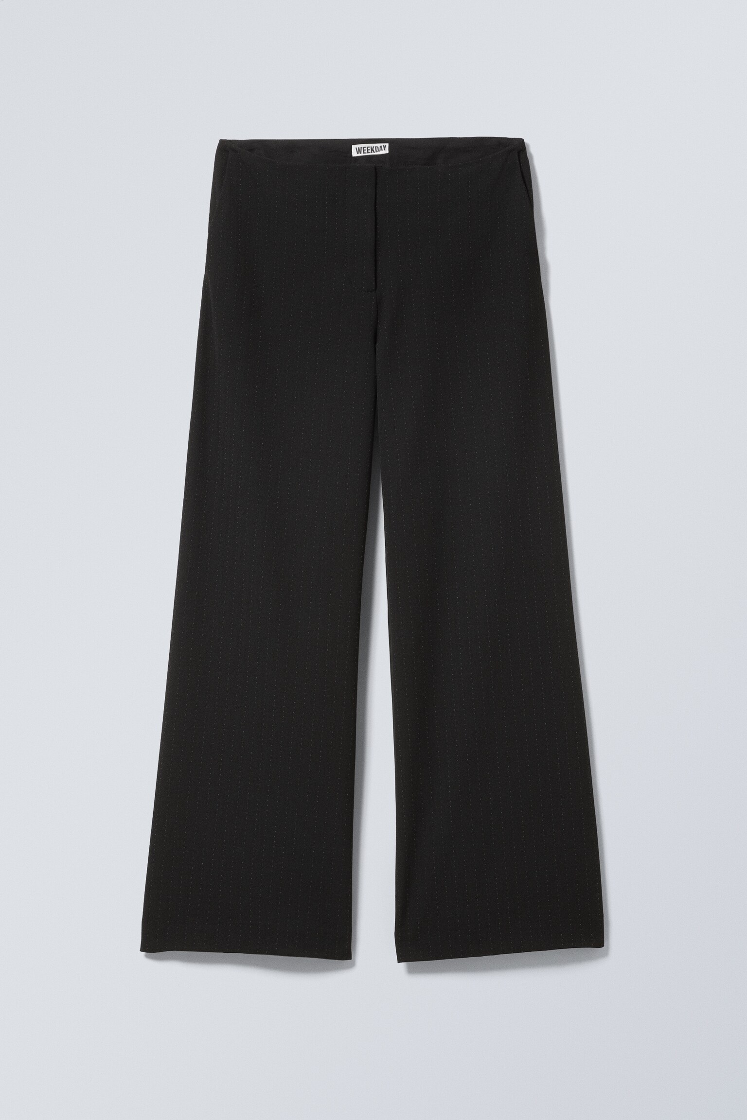 Pantalon de costume à taille découpée - Rayures noires