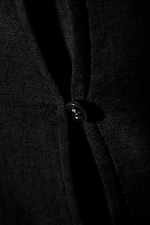 Schwarz - Schmaler einreihiger Cardigan - 1