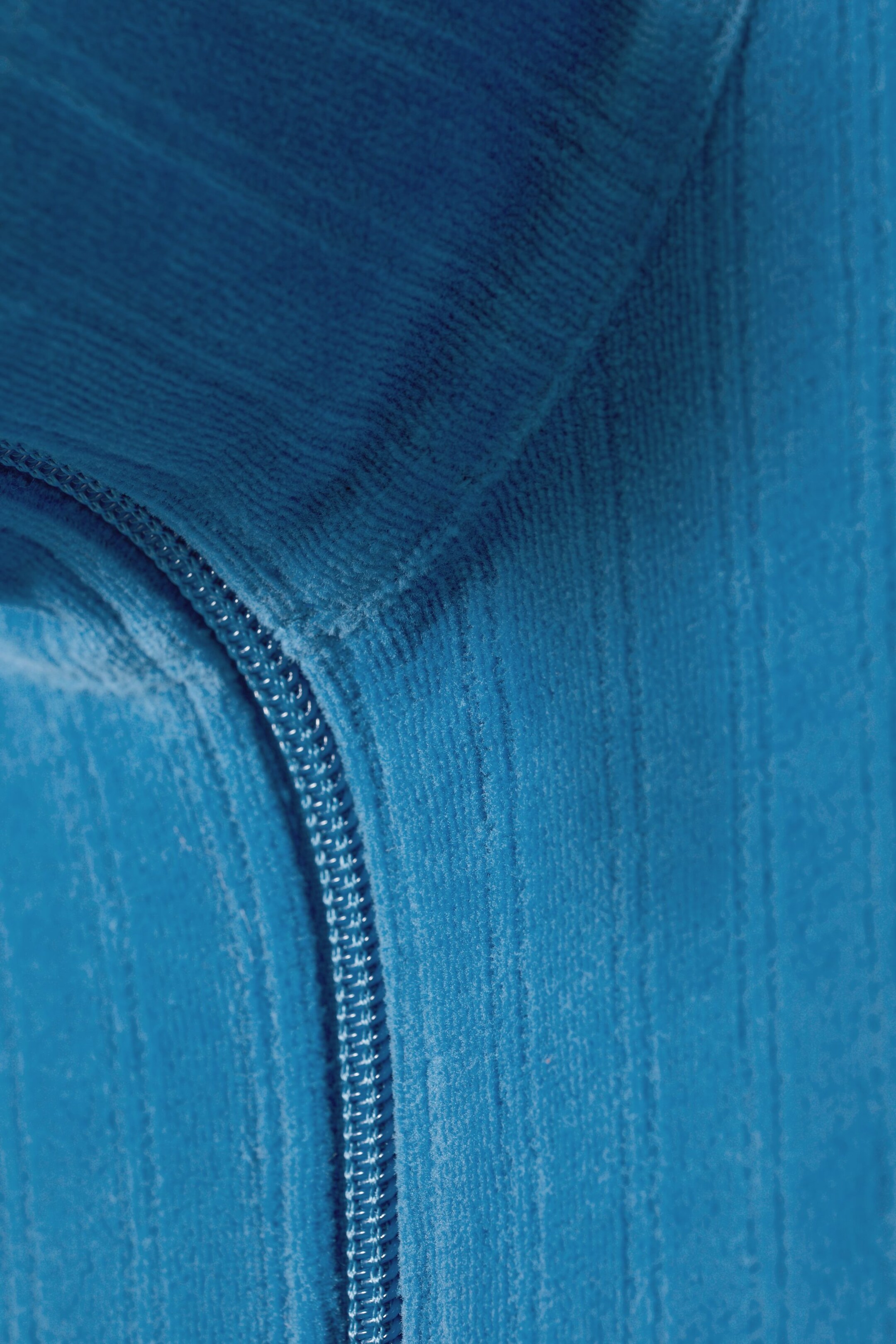 Blue - Elias Velour Sweatshirt - 1