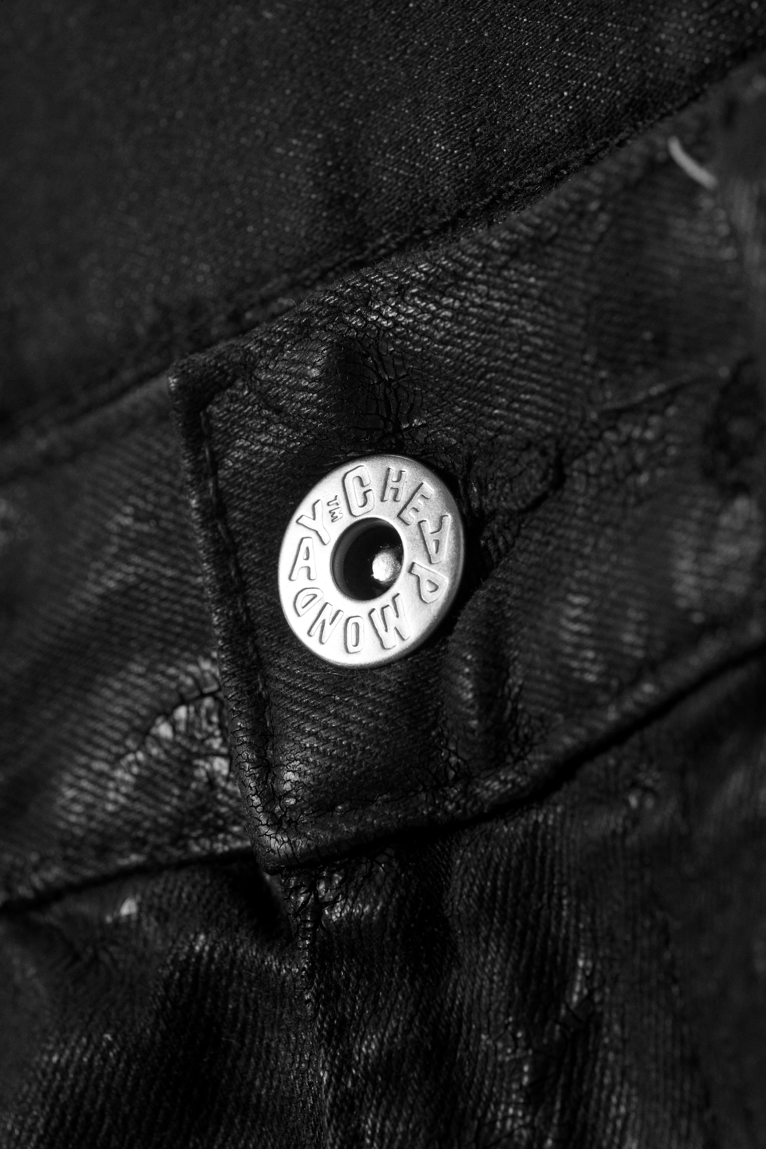 Jean skinny Sleeze craquelé - Noir/Blanc - 6