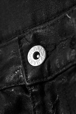 Black - Sleeze Skinny Cracked Jeans - 5