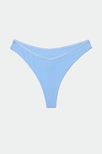 Blue - Julie V-cut Thong - 0