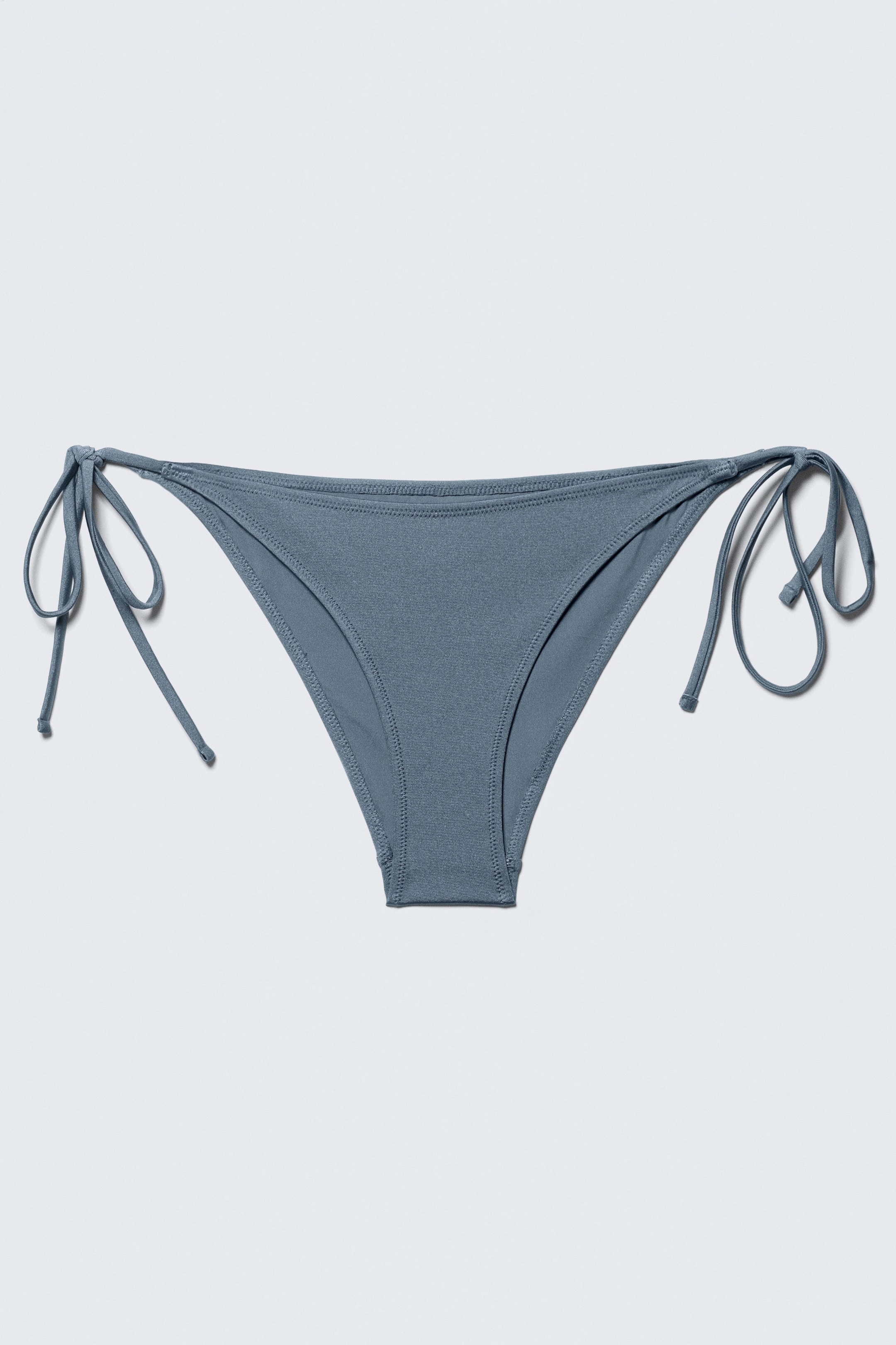 Taubenblau - Schimmer - Bikinihöschen mit Bindeverschluss - 3