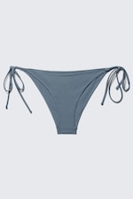 Taubenblau - Schimmer - Bikinihöschen mit Bindeverschluss - 3