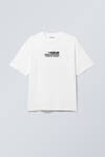 White - World Cup 99 - Great Boxy Printed Graphic Tee - 0