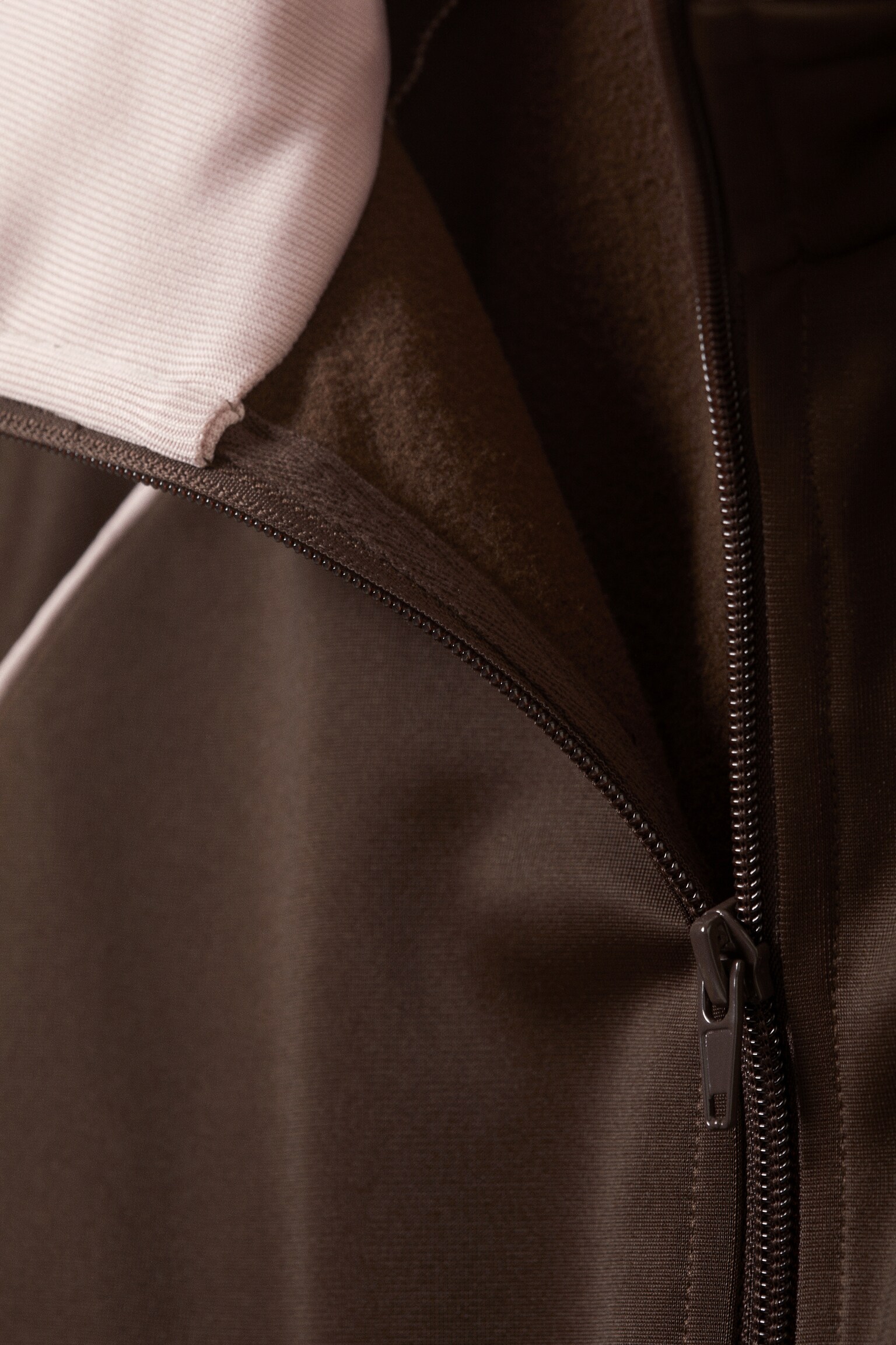 Contrast Track Jacket - Dark Brown - 6