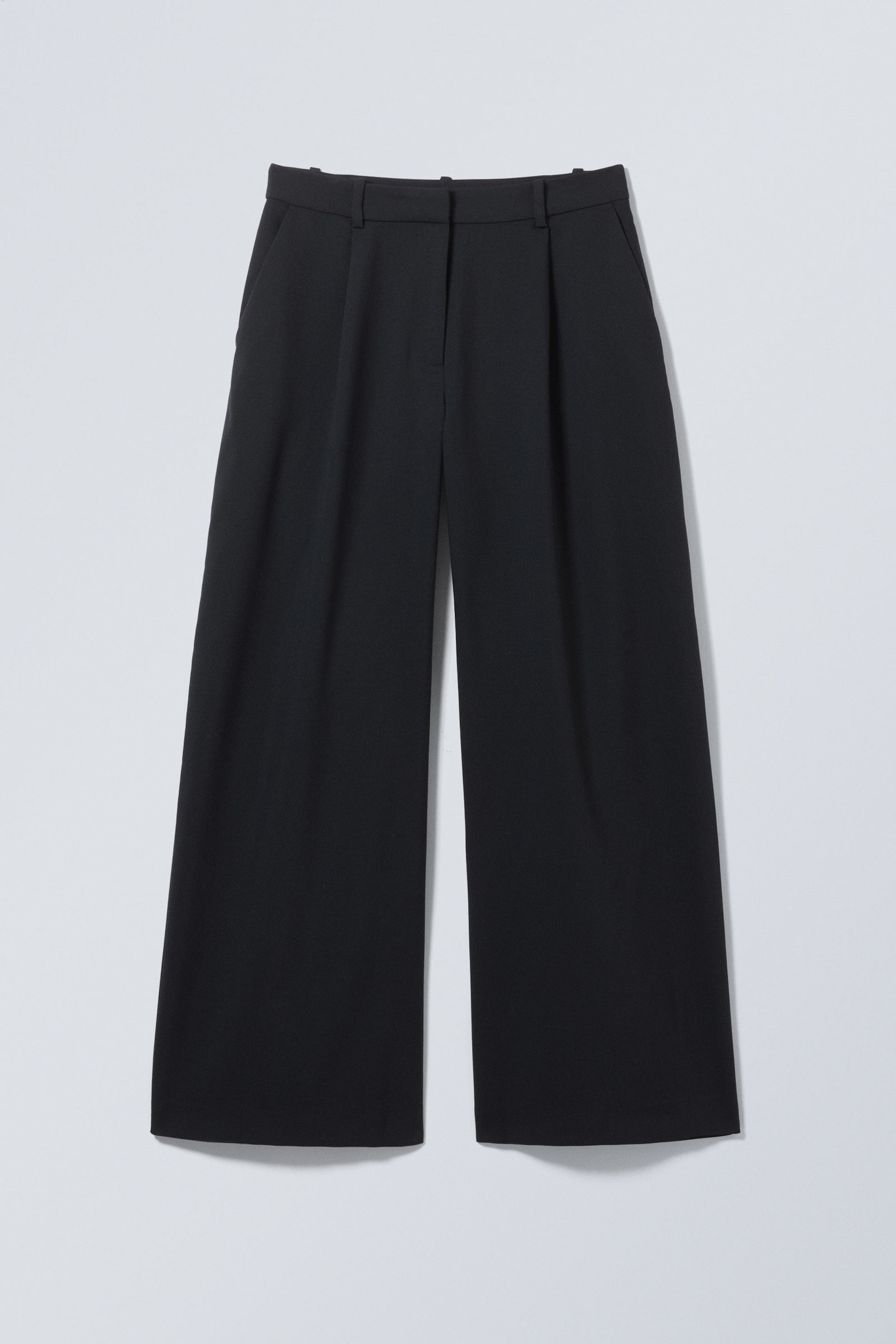 low waist wide suiting trousers Dark Blue Weekday NO low waist wide suiting trousers Dark Blue Weekday NO