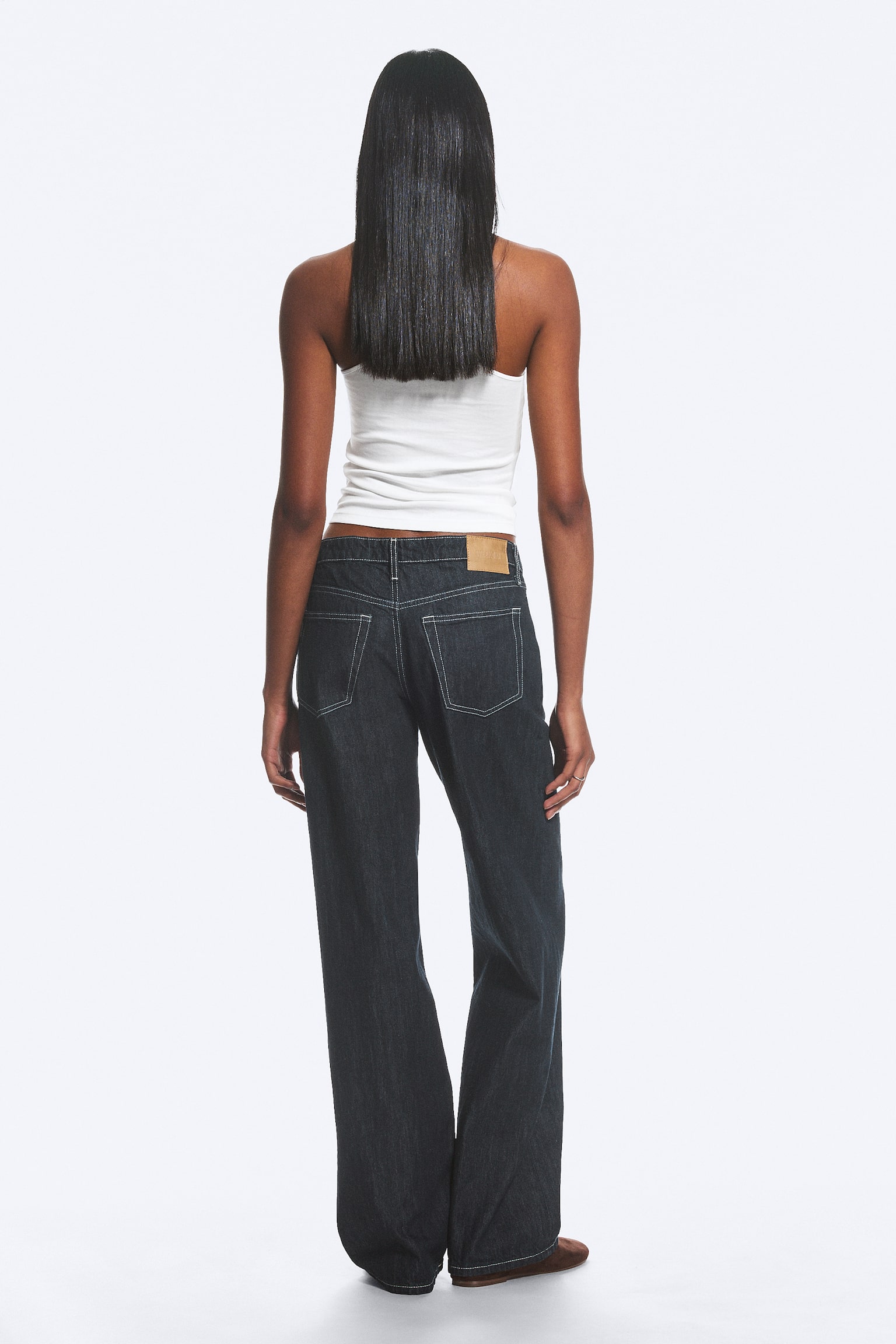 Jean jambe large taille basse Ample - Blue Rinse – Bleu foncé/Gloria Blue - Bleu moyen/Dream Blue – Bleu clair/Kimberley Blue - Bleu clair/Risso Black - Black/Ink Black - Noir/Redondo Black - Noir/Gris mine - Gris foncé - 7