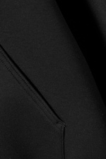 Black - Oversized Scuba Hoodie - 1