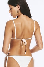 White - Triangle bikini top - 2