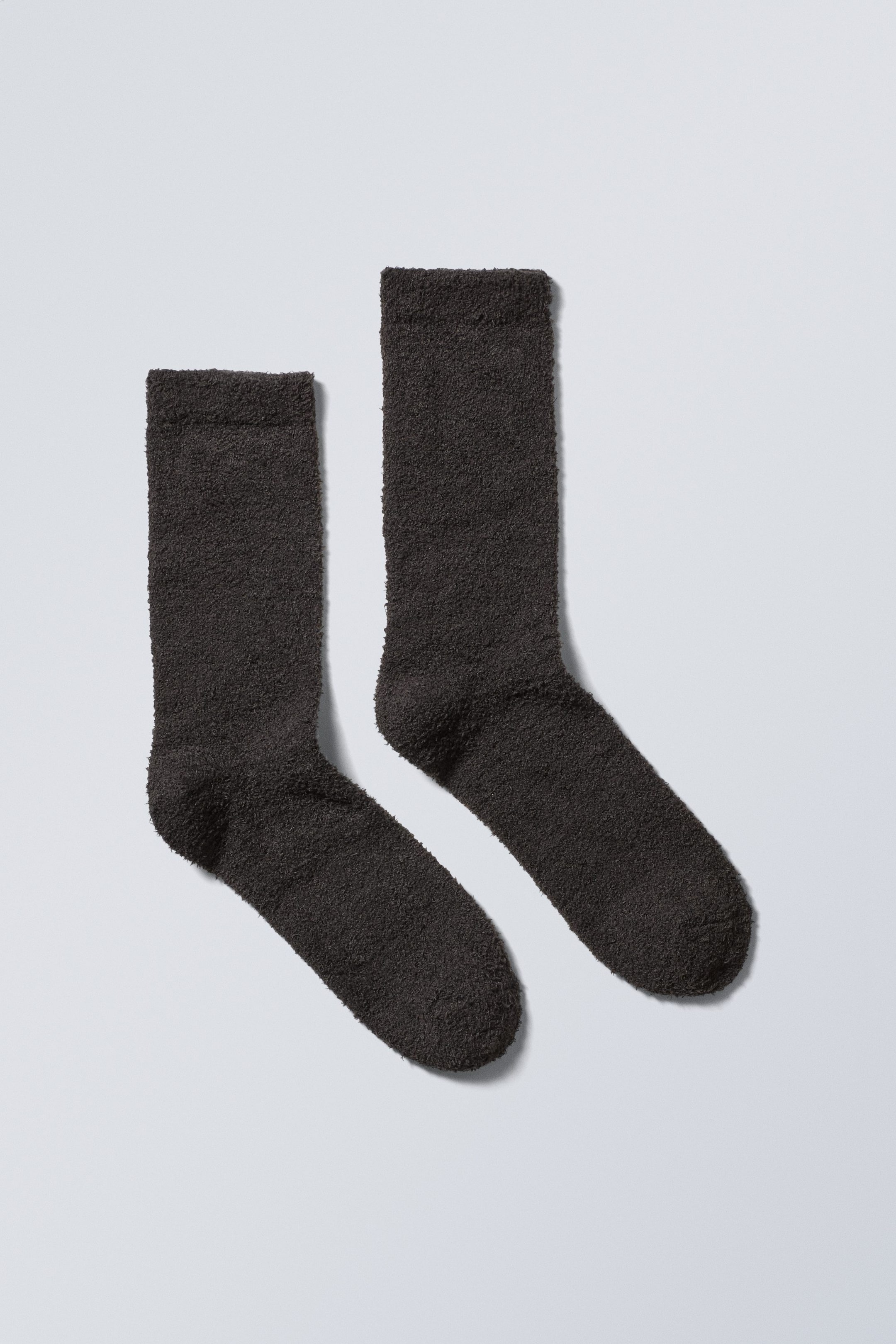 Schwarz - Kuschelige Socken - 0
