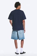 Dark Blue - TOFFS Loose Boxy Football T-Shirt - 3