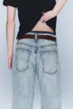 Hellblau - Looser – Weite Jeans mit normaler Taille - 2
