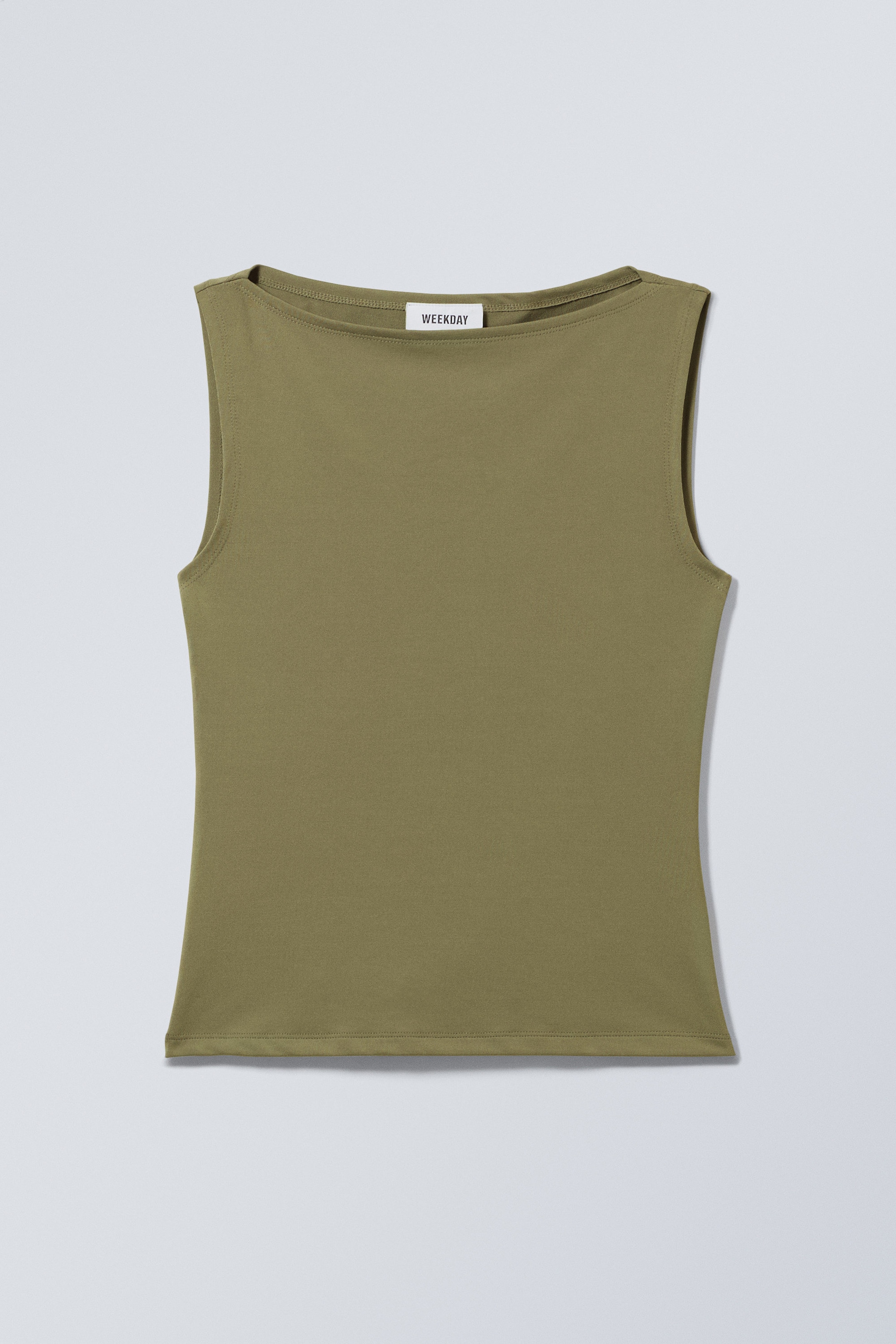 Khakigrön - Annie Boatneck Sleeveless top - 0