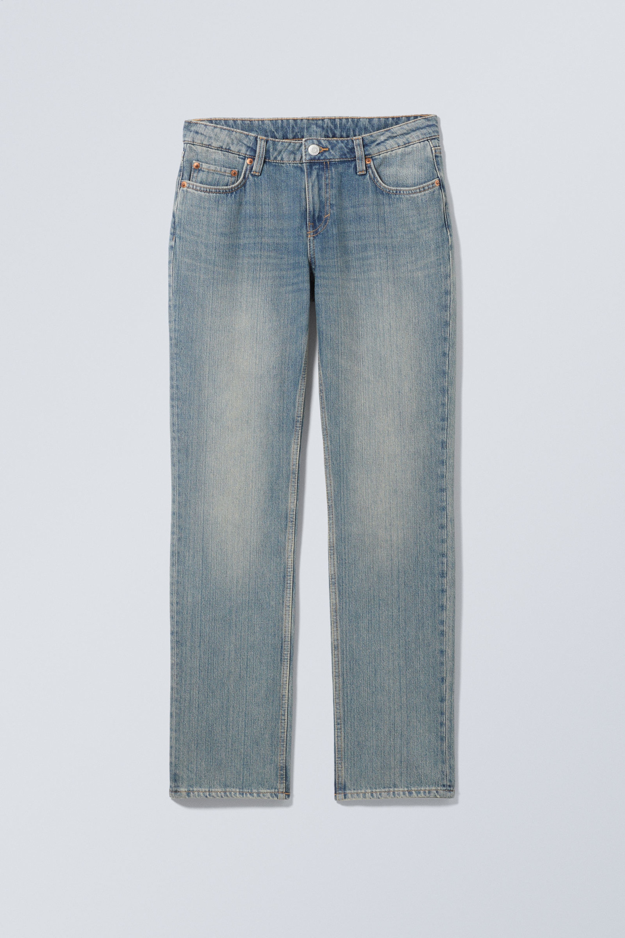#79829D - Nail Low Rise Slim Straight Leg Jeans - 1