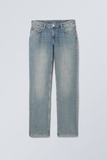 Trove Blue – Bleu moyen - Jean droit ajusté taille basse Nail - 0