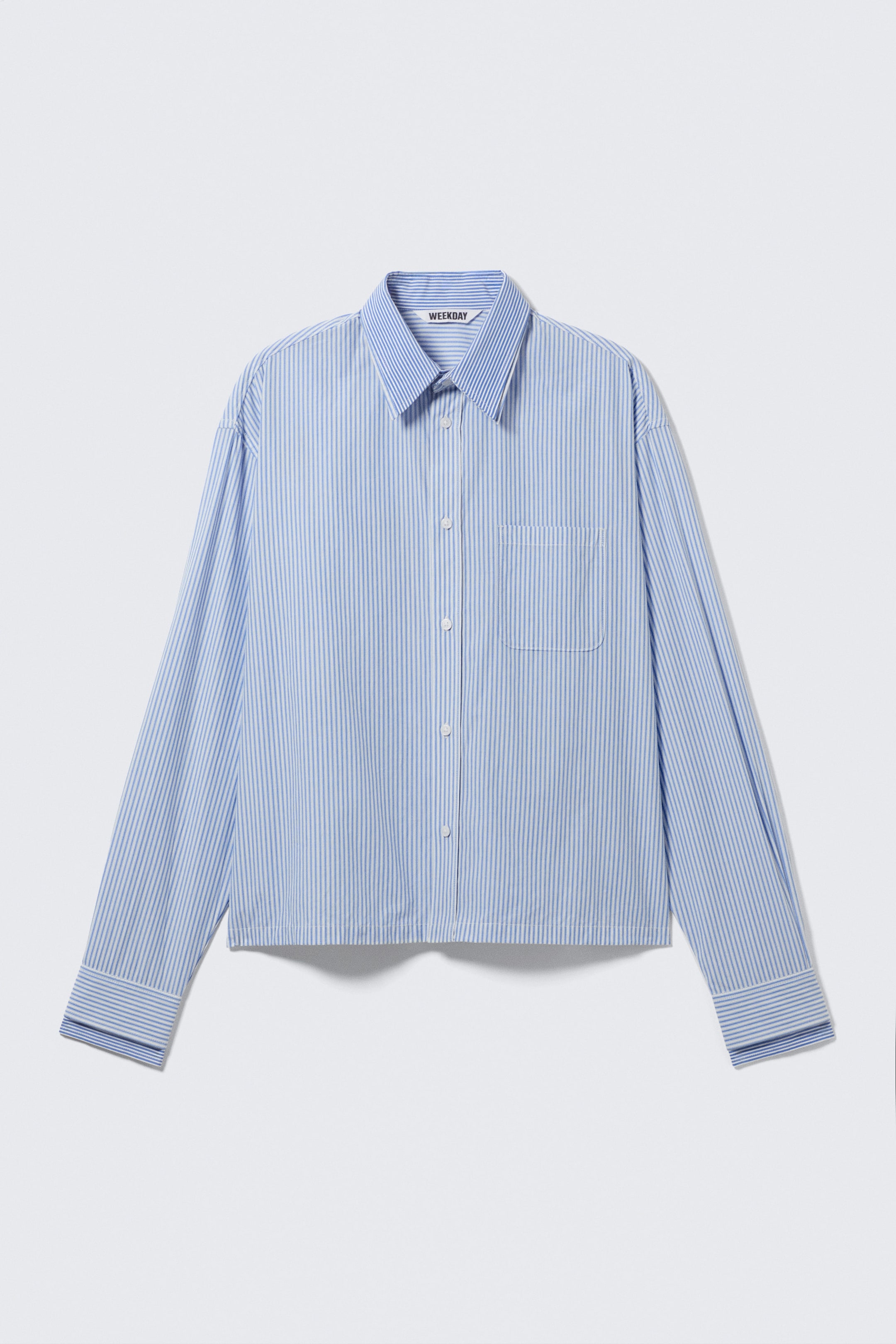 Blue - White Stripes - HUGO HART RELAXED DOUBLE COLLAR SHIRT - 4