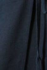 Donkerblauw - Elegante viscose mini-wikkelrok - 1