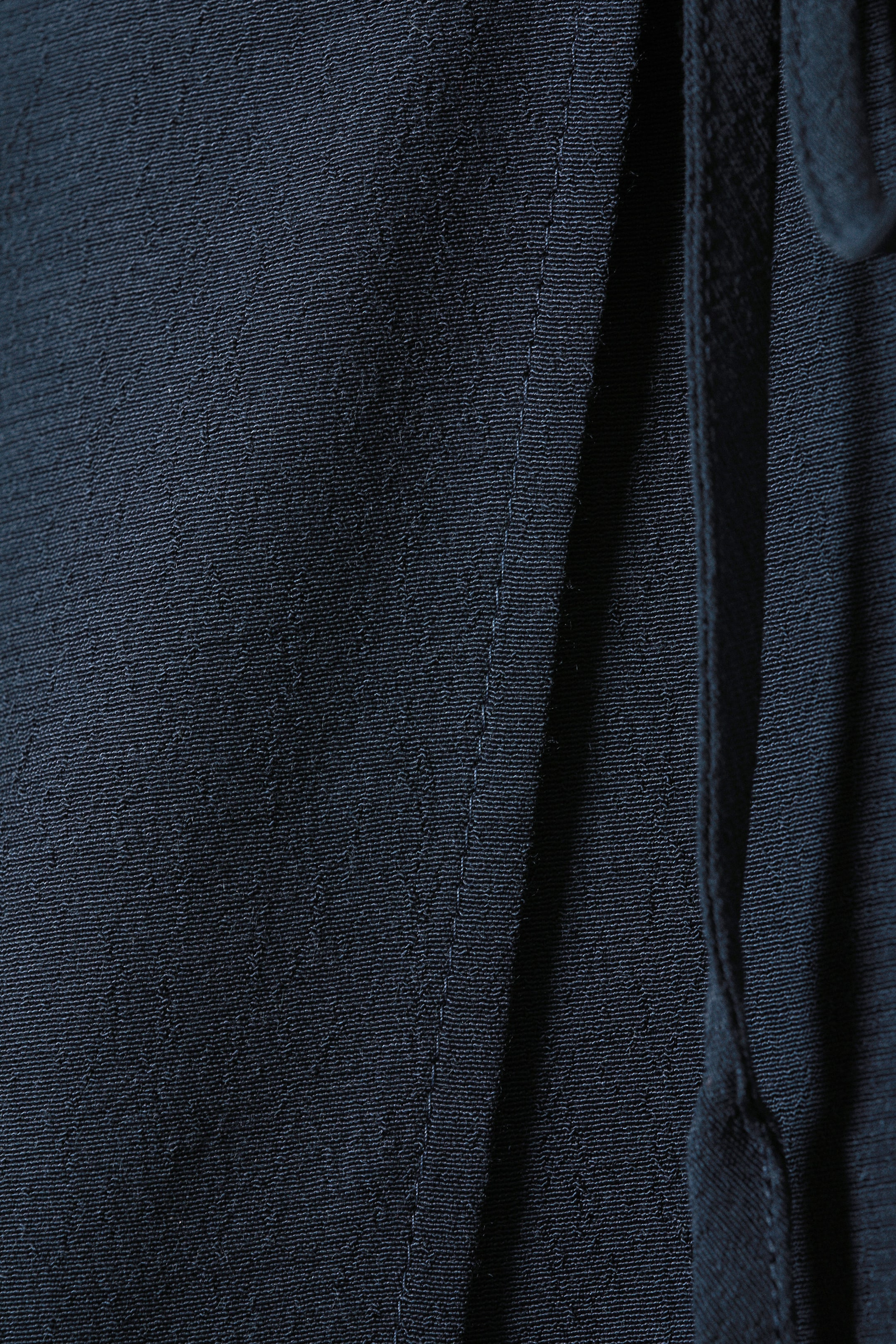 Donkerblauw - Elegante viscose mini-wikkelrok - 1