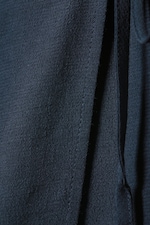 Donkerblauw - Elegante viscose mini-wikkelrok - 1